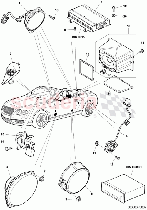 Part Diagram for Bentley 3W8 035 391 A