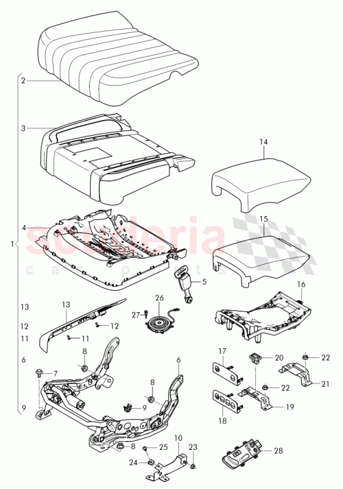 Part Diagram for Bentley 3Y0881280