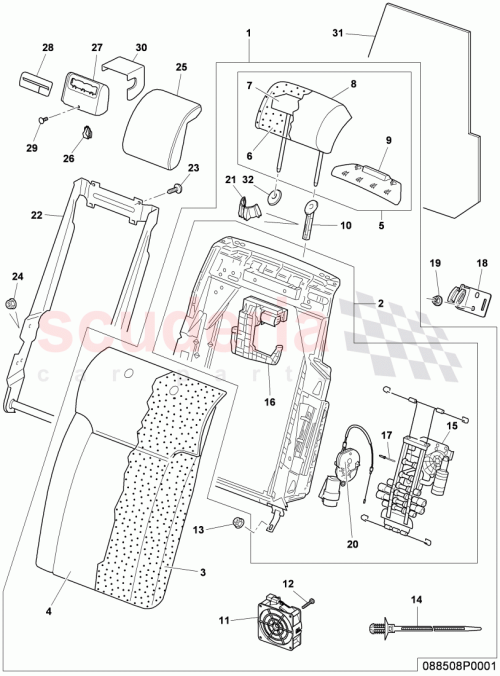 Part Diagram for Bentley 3W5885064C