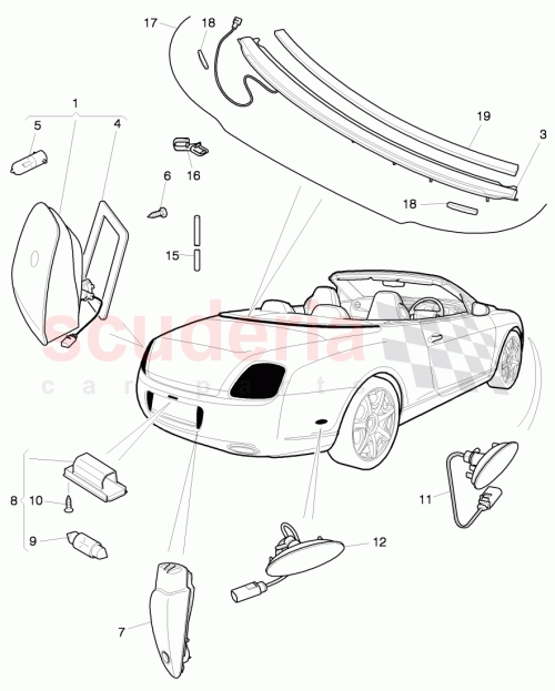 Part Diagram for Bentley 3W7 937 115 B