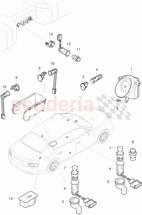 Part Diagram for Bentley 3D0 919 341 L