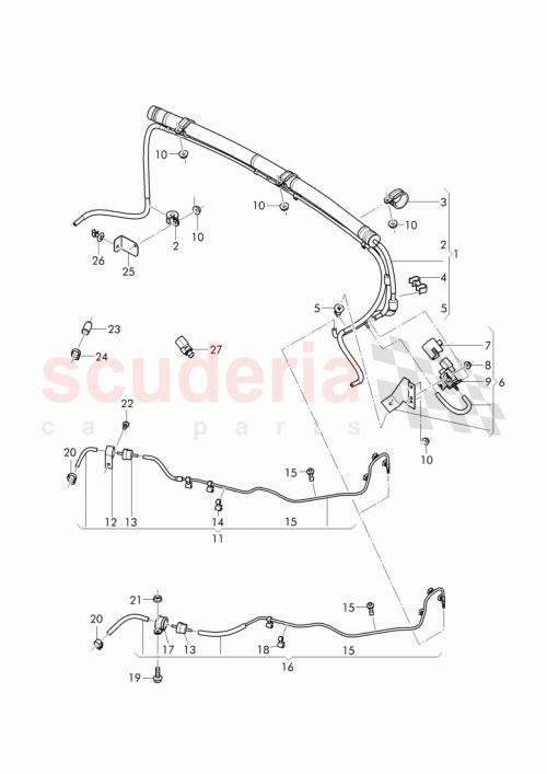 Part Diagram for Bentley 3W0 253 296