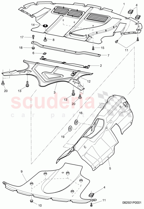 Part Diagram for Bentley 3W8825497