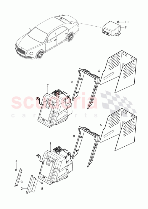 Part Diagram for Bentley 4W0 909 057