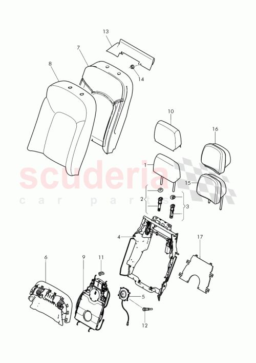 Part Diagram for Bentley 3Y5 886 808 H