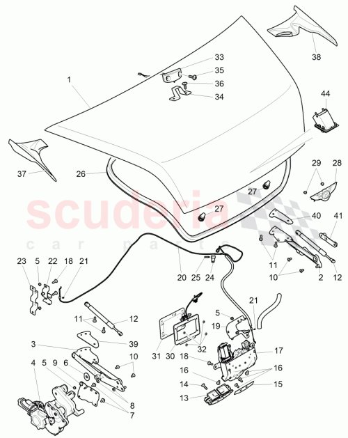 Part Diagram for Bentley 3W7827550F