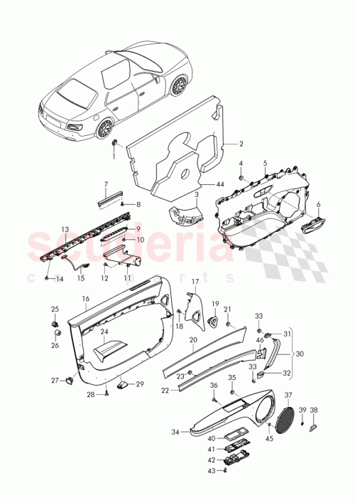 Part Diagram for Bentley 4W0 035 365 A