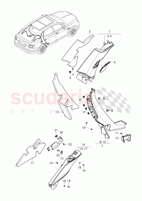 Part Diagram for Bentley 36A 864 873 A