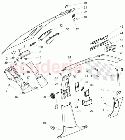 Part Diagram for Bentley 3Y5868419A