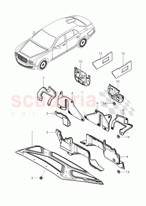 Part Diagram for Bentley 3Y1853989A