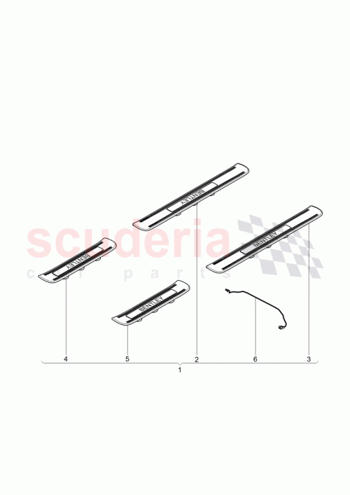 Part Diagram for Bentley 3W5 974 256
