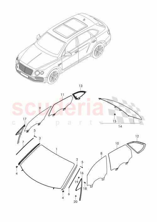 Part Diagram for Bentley 36A 845 113 G