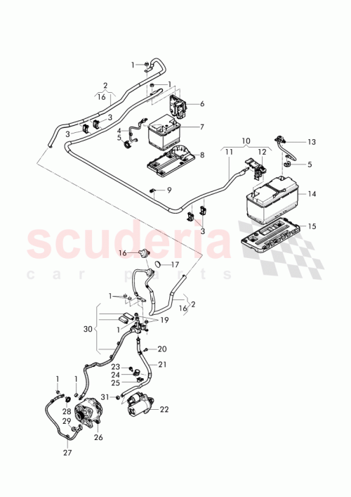 Part Diagram for Bentley 8K0 971 871 J