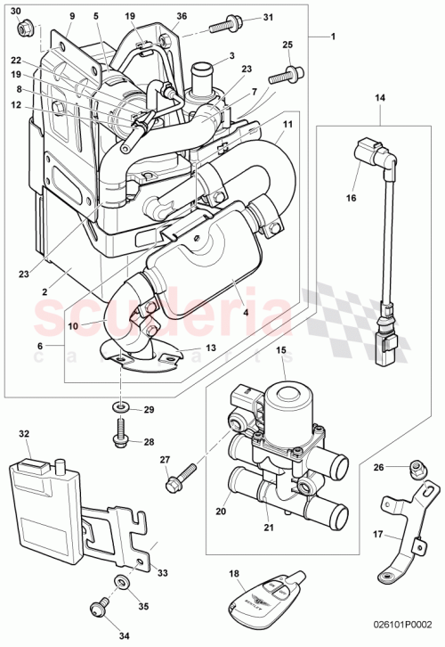 Part Diagram for Bentley 3W0963511C