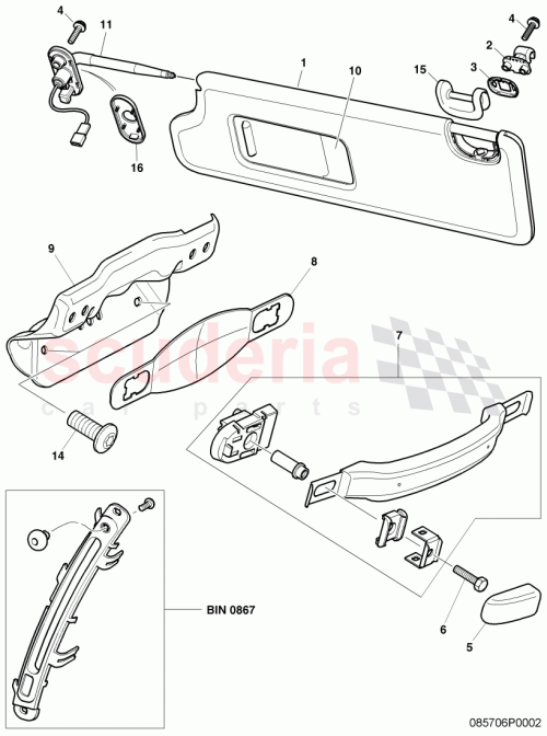 Part Diagram for Bentley 3W0857583E