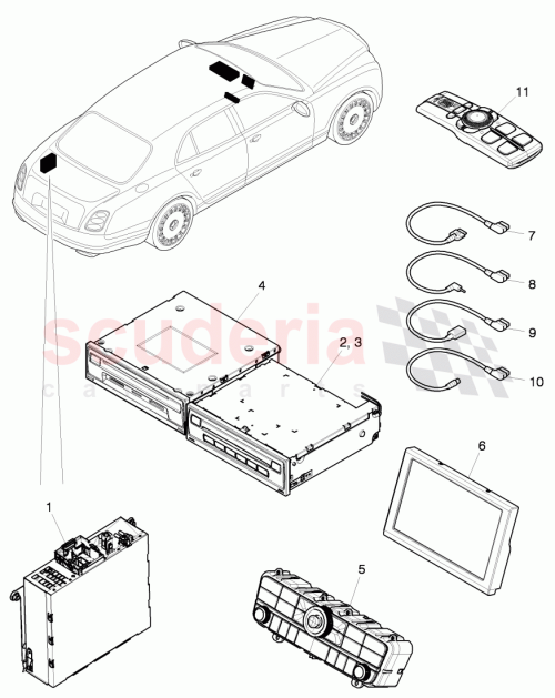 Part Diagram for Bentley 4H0 035 061 Q