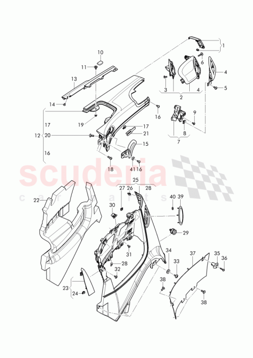 Part Diagram for Bentley 3W7867433DT9