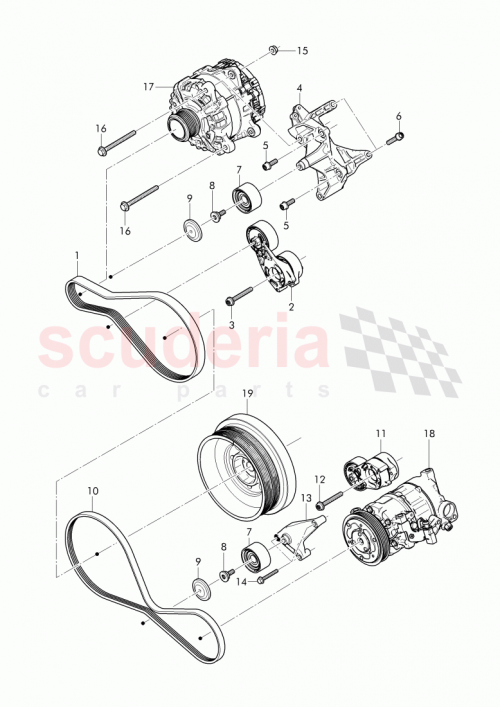 Part Diagram for Bentley 057 903 137 AB