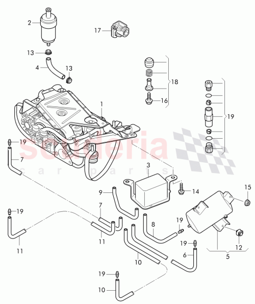 Part Diagram for Bentley 4W0 616 711