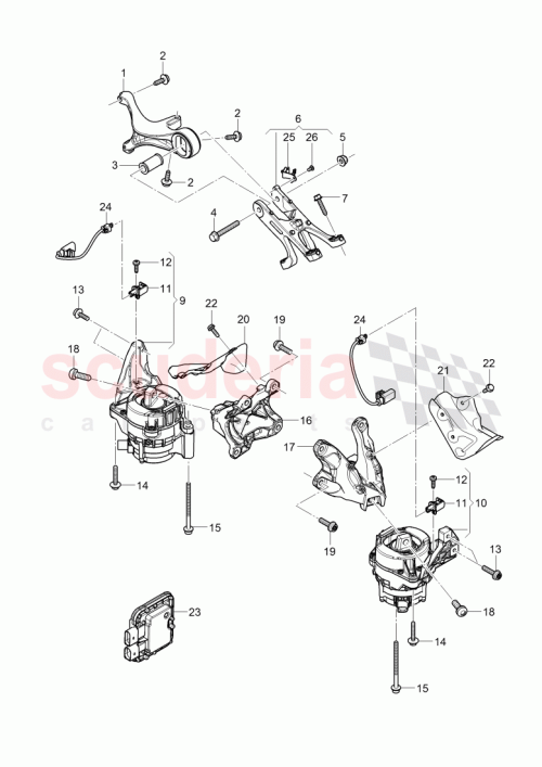 Part Diagram for Bentley 4M0199255BH