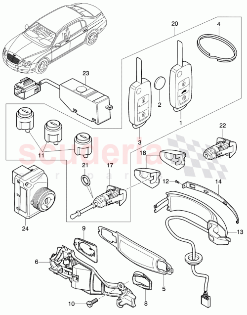 Part Diagram for Bentley 3W0837205BGRU