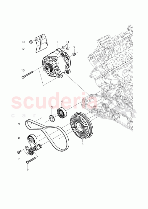 Part Diagram for Bentley 079 903 389 D