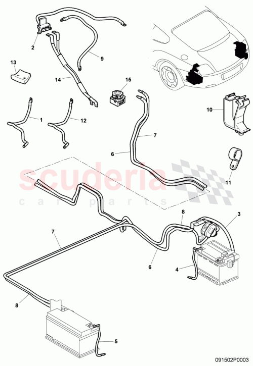 Part Diagram for Bentley 3W0971106C