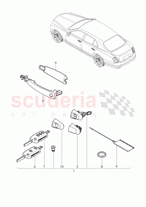 Part Diagram for Bentley 3Y0837239C