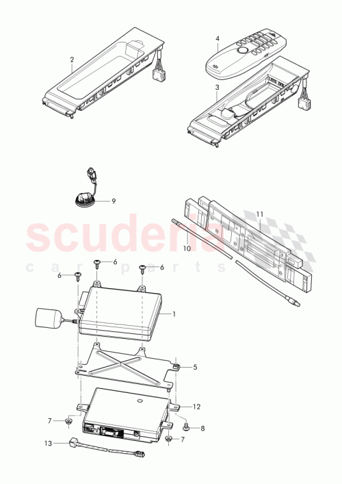 Part Diagram for Bentley 3W7 971 563