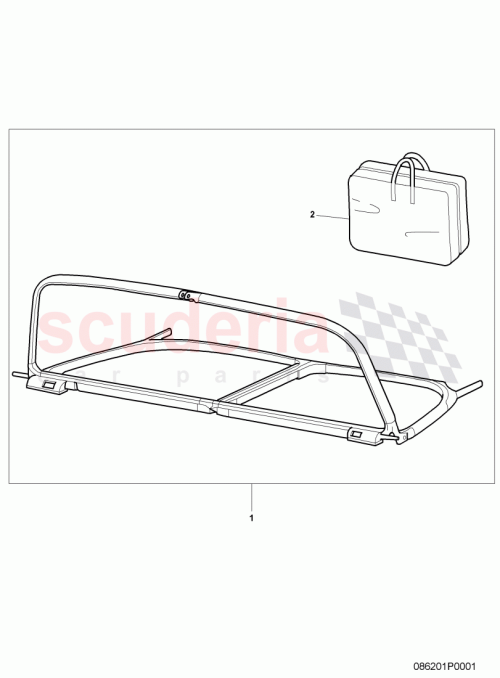 Part Diagram for Bentley 3W7862952G