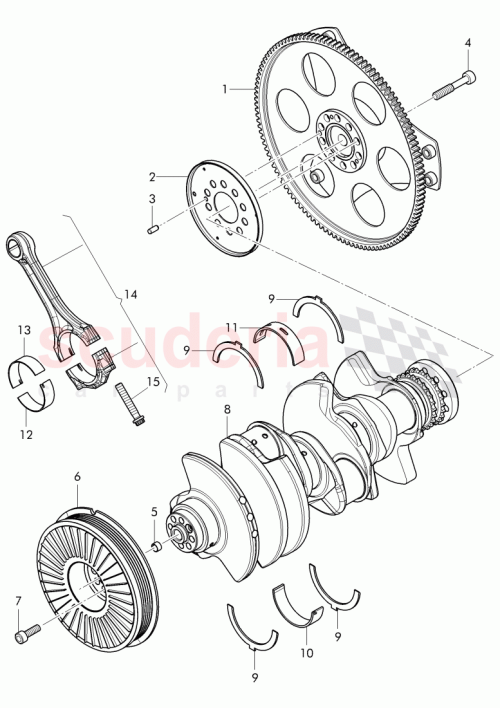 Part Diagram for Bentley WHT 003 351