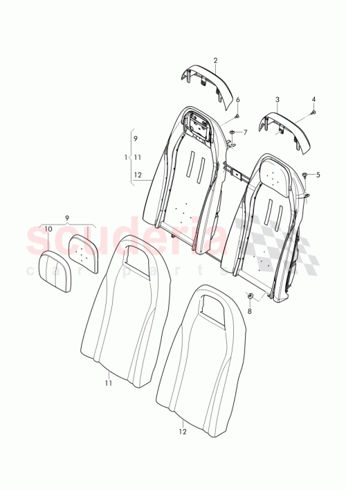 Part Diagram for Bentley 3W7 885 805 T