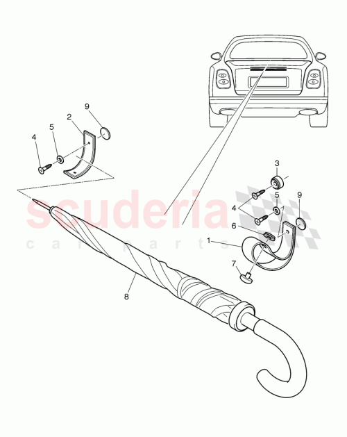Part Diagram for Bentley 3Y0 867 250
