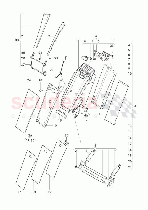 Part Diagram for Bentley 3W0 885 081 K