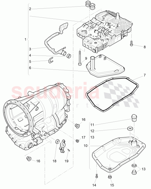 Part Diagram for Bentley 09E927760BB