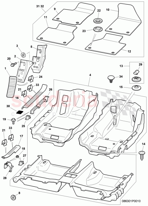 Part Diagram for Bentley 3W5853957