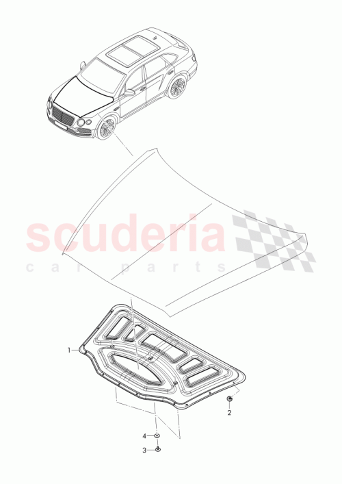 Part Diagram for Bentley 3W0863521A