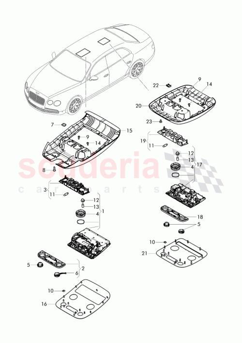 Part Diagram for Bentley 4W0 947 171 A