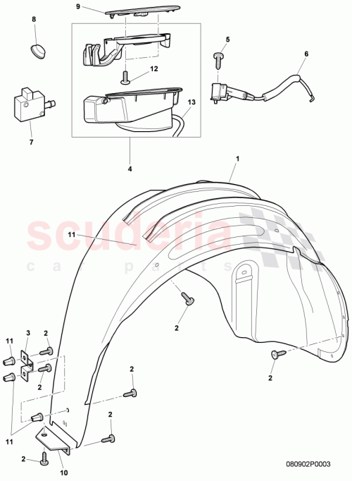 Part Diagram for Bentley 3W7810969B
