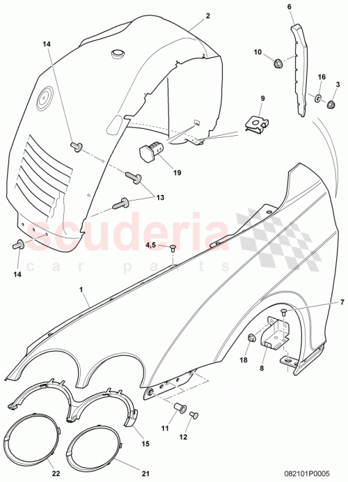 Part Diagram for Bentley 3W8821021Q