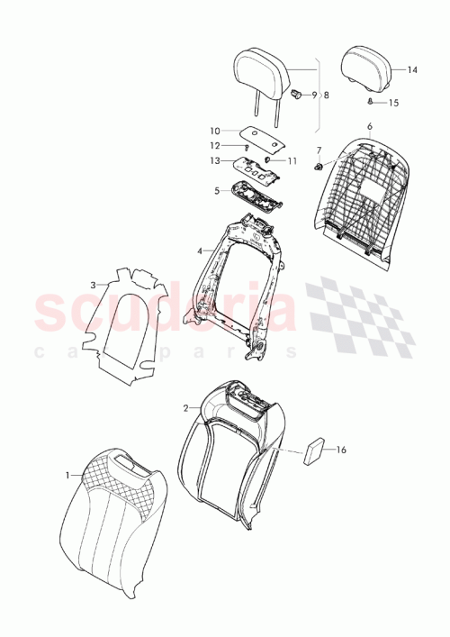 Part Diagram for Bentley 36A 867 712 B