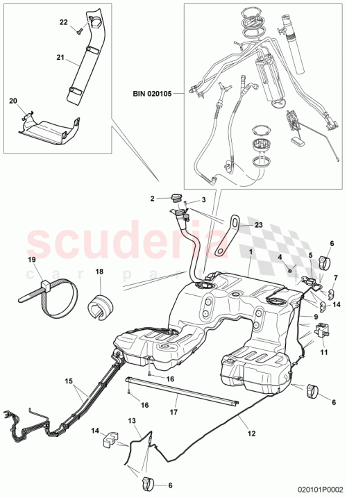 Part Diagram for Bentley 3W0 201 021 BJ