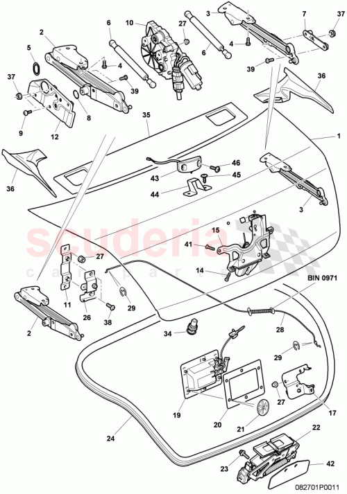 Part Diagram for Bentley 3W7853203A