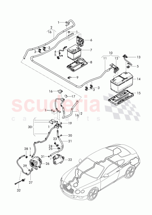 Part Diagram for Bentley 3W1 971 228