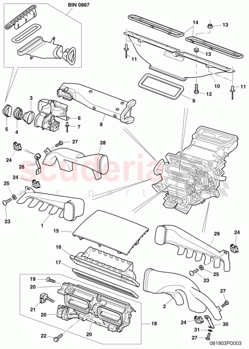 Part Diagram for Bentley 3D1819167D