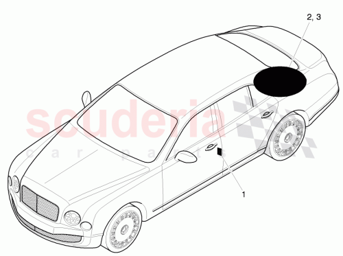 Part Diagram for Bentley 3Y0 010 000 BC