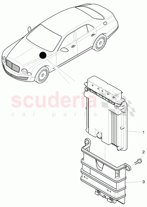 Part Diagram for Bentley 07V907018
