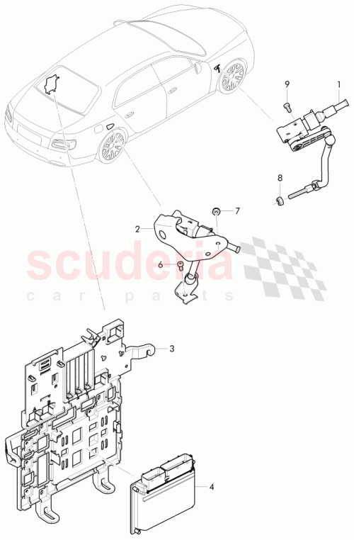 Part Diagram for Bentley 4W0 907 553