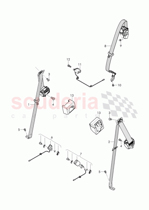 Part Diagram for Bentley 36A 857 807 B