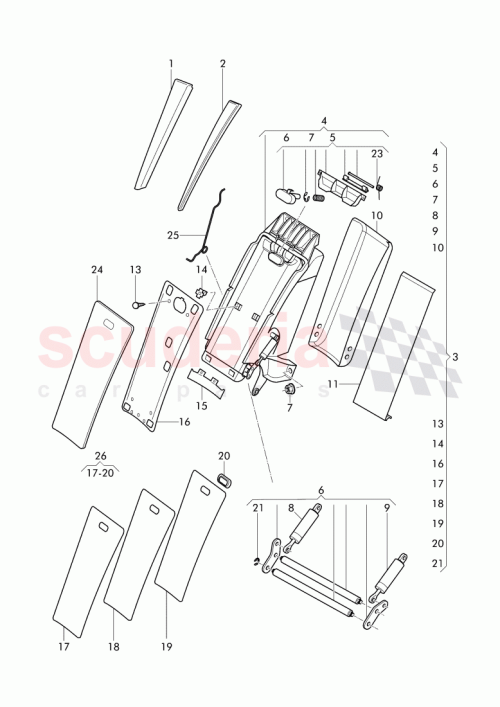 Part Diagram for Bentley 3W0 885 685